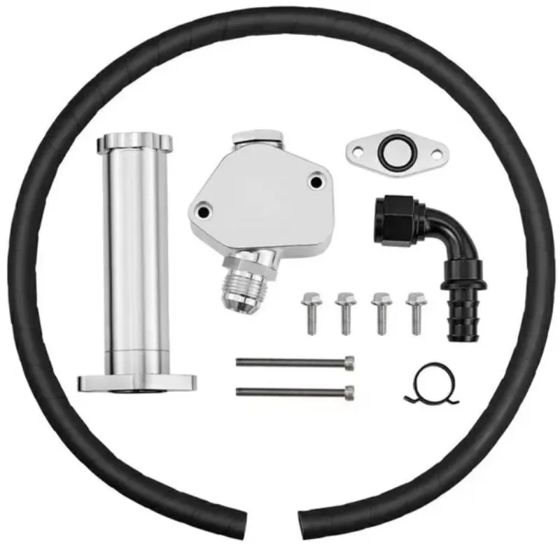 L5P CCV Reroute Kit 6.6L Diesel Crankcase Vent Reroute Kit Fits 2017-2024 Heavy Duty Pickup Truck