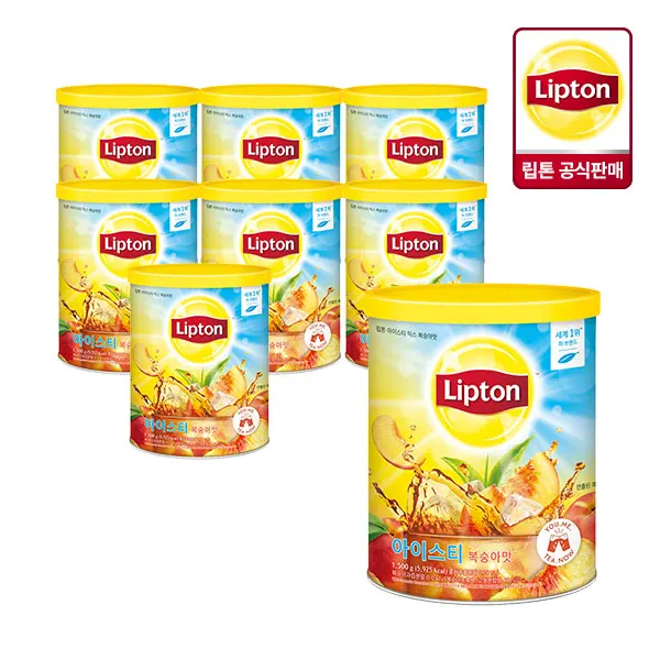 Té Helado Lipton Sabor Durazno 1.5kg 8 Piezas
