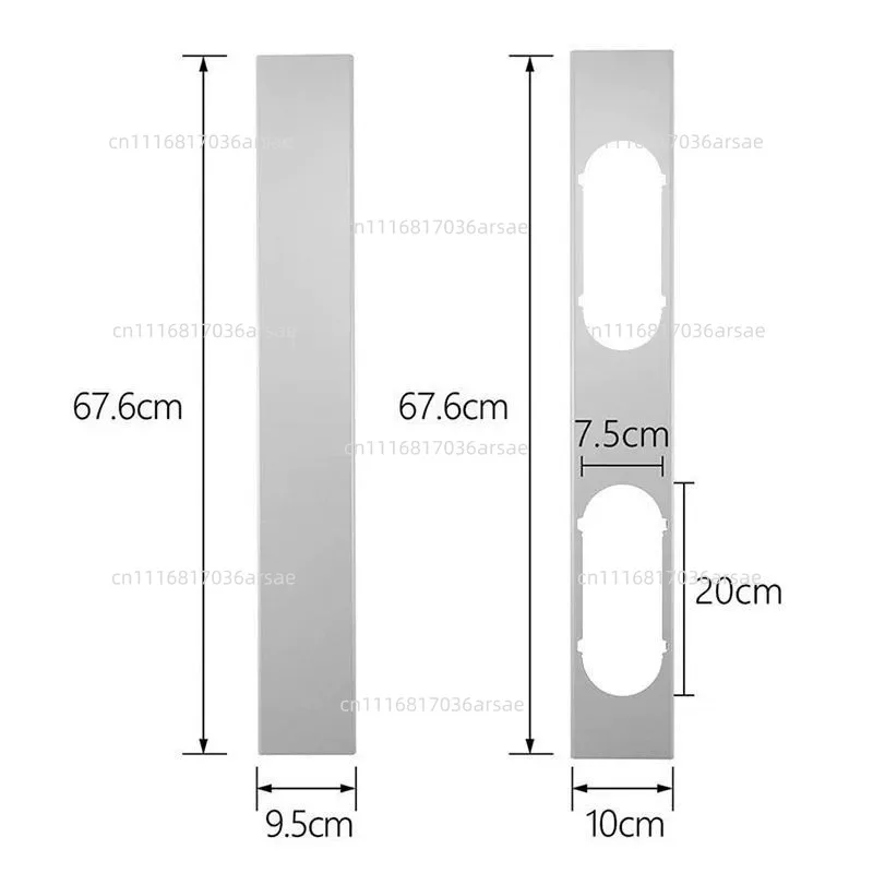 Double-hole Double-pipe  Baffle Telescopic Window Sealing Plate Embedded In Window Frame