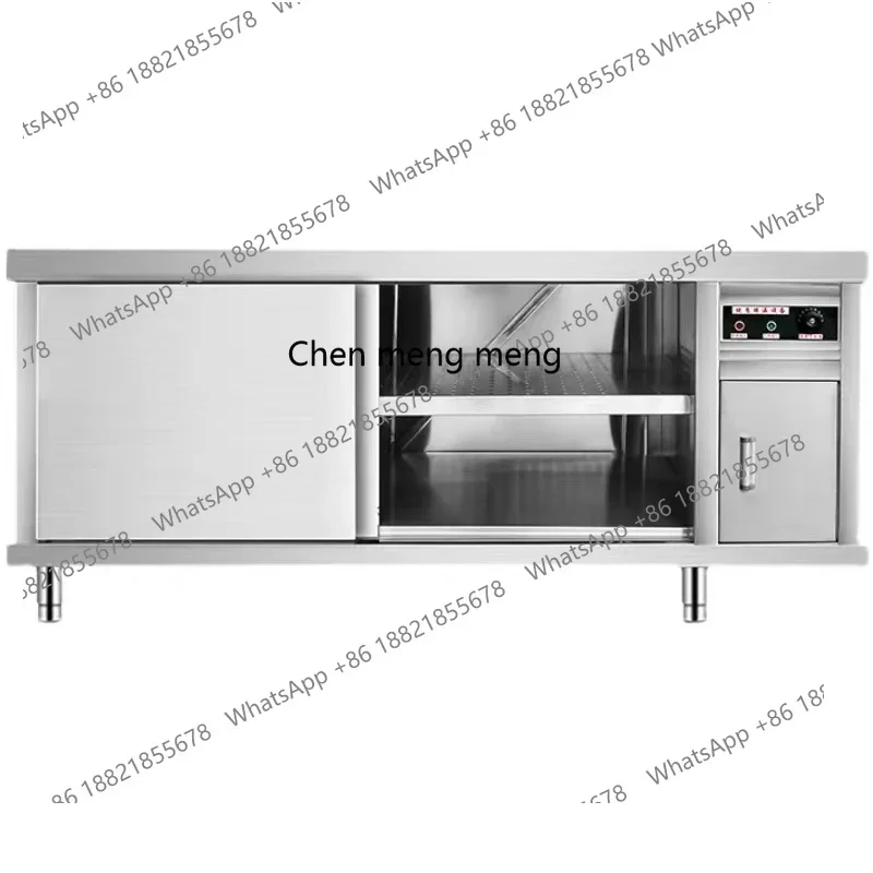 01A Commercial stainless steel dish warmer worktable dish heating and insulation  hot air circulation disinfection cabinet opera