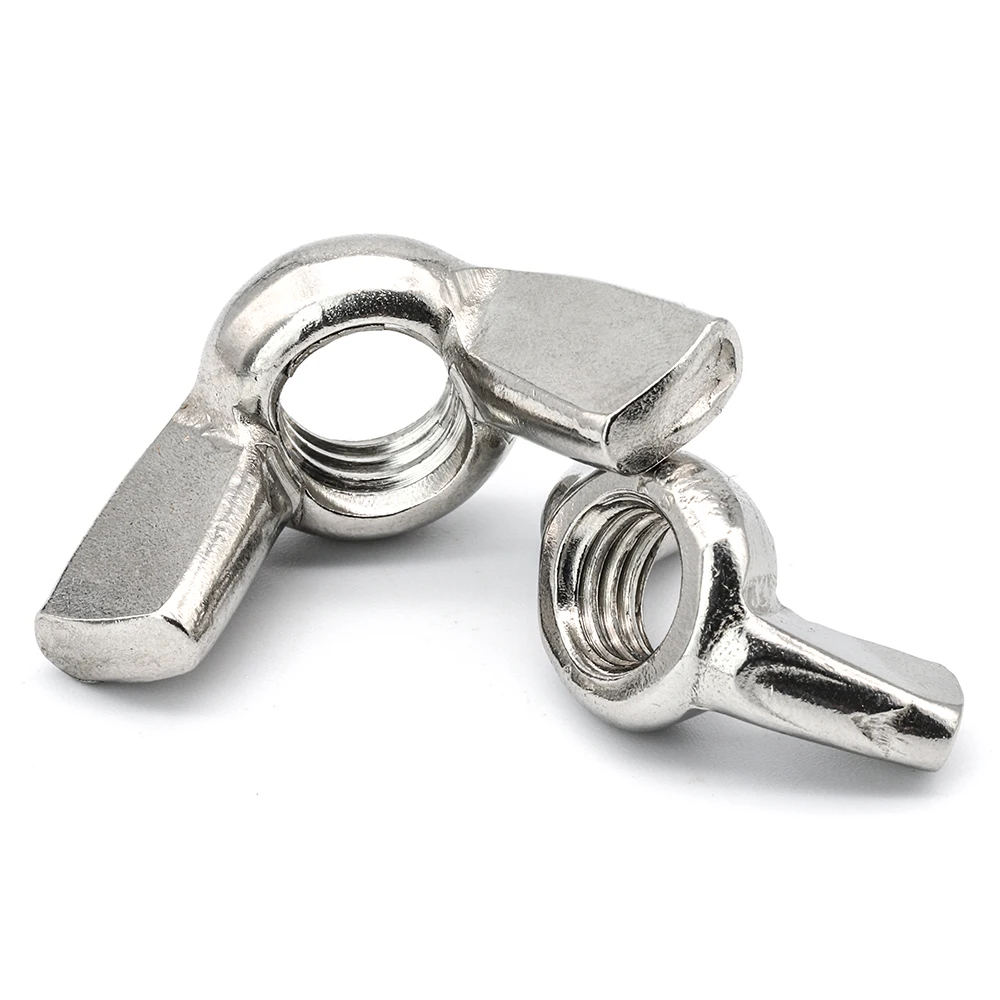 Butterfly Wing Nut 201 304 316 Stainless Steel Zinc Plated M3 M4 M5 M6 M8 M10 M12 Hand Tighten Thumb Wing Nuts DIN315