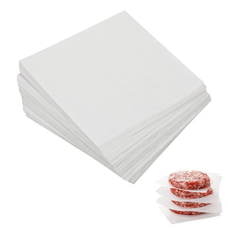 Parchment Paper Squares, 4x4 Inch, Set of 300, Small Hamburger Patty Paper/Nonstick Precut Square Baking Parchment for Separati