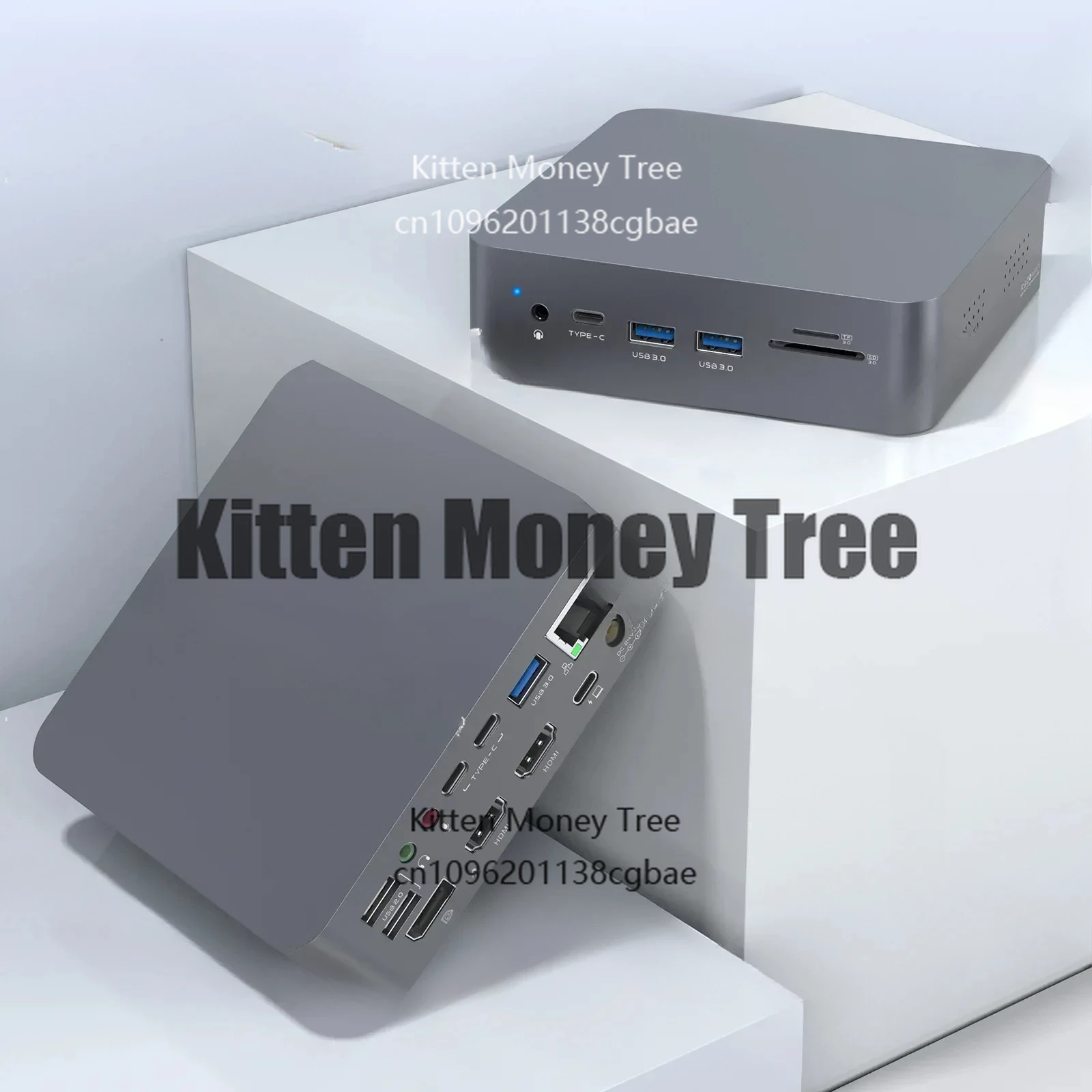 19-In-1 Type-C Docking Station 4k HDMI/DP Video PD Charging USB HUB Supports M1 Processor