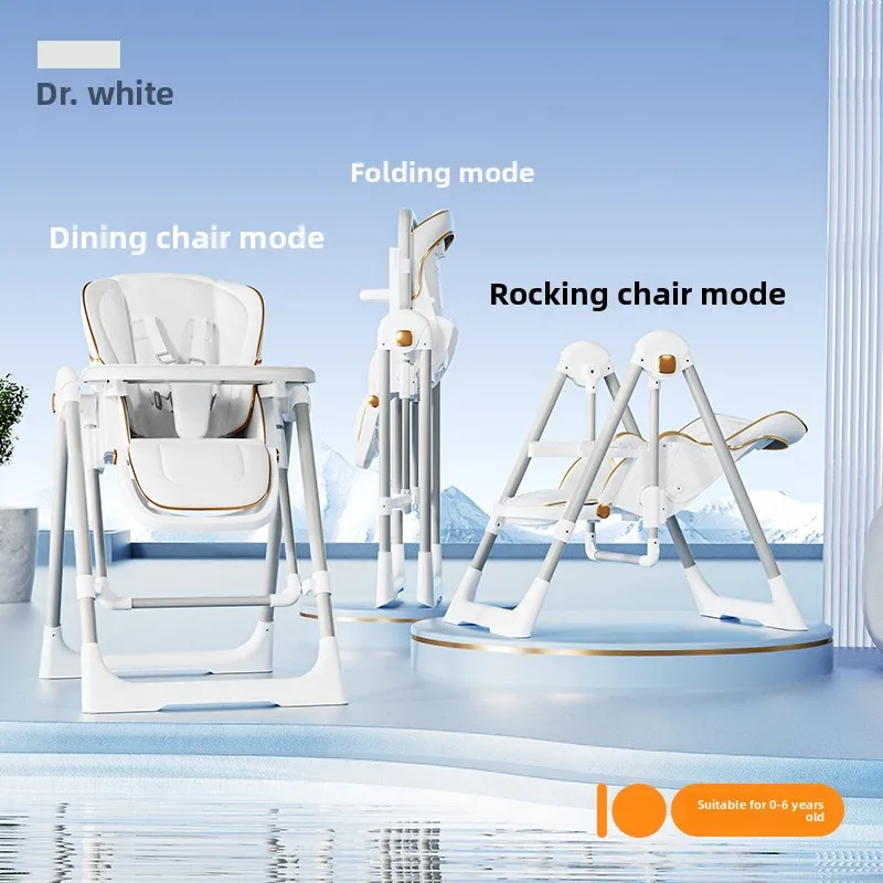 Babyfond Dining Chair Baby Can Sit and Lie Down Foldable Portable Two-in-one  Children's Dining Chair