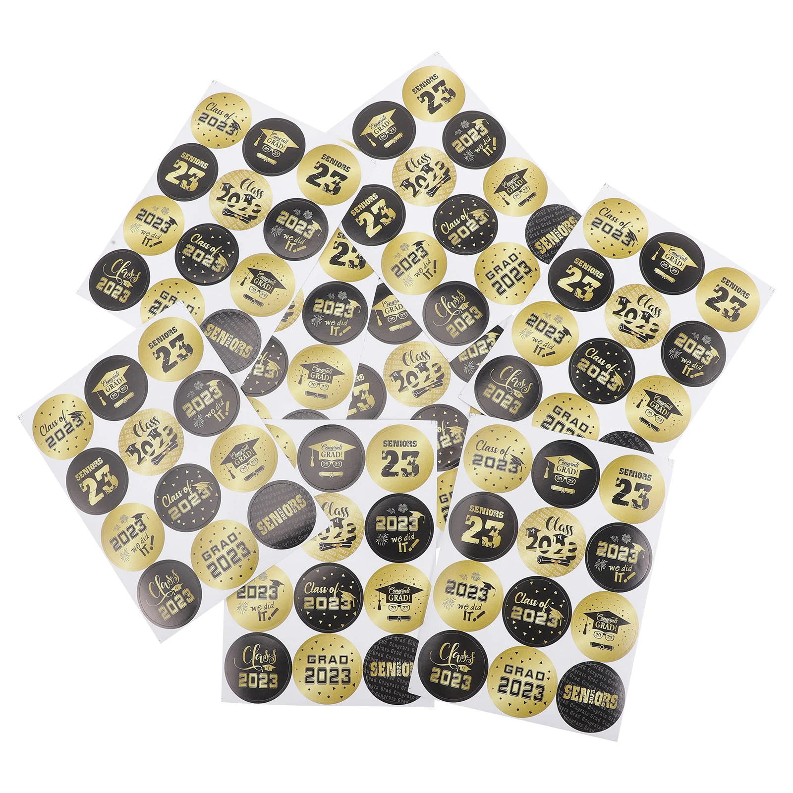 20 Pcs The Gift Graduation Season Stickers Tags for Gifts Scrapbook Paper Labels Student Black College Students