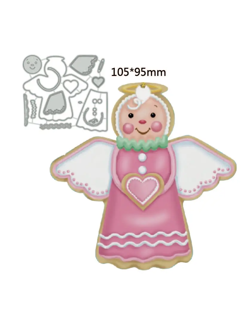 2023 جديد قطع معدنية يموت الحلوى الزنجبيل رجل الديكور سكرابوكينغ النقش كليب بوك قالب بطاقات المعايدة اليدوية يموت #4