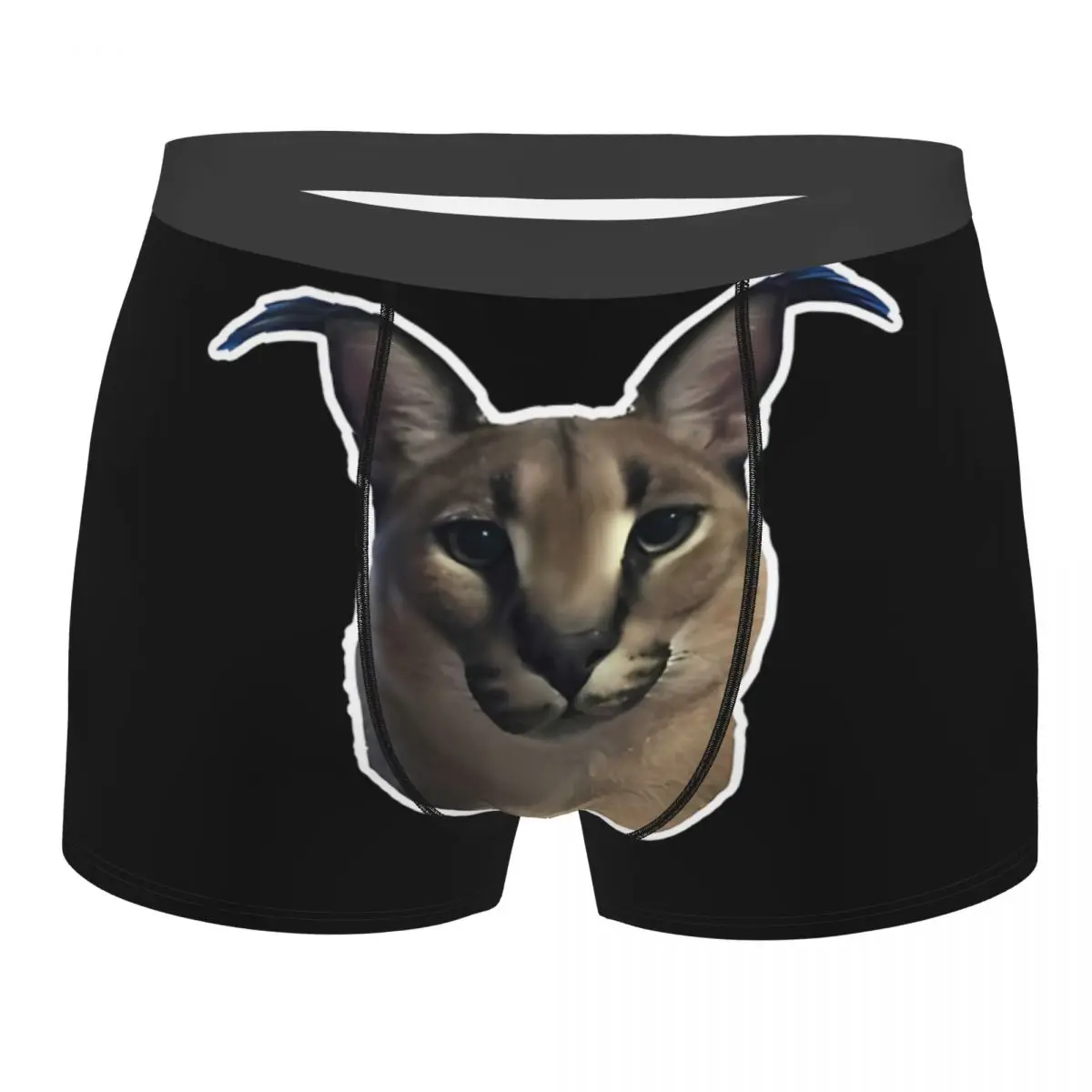 Lovers Meme Man's Boxer Briefs Underpants Big Floppa Anime Highly Breathable Top Quality Birthday Gifts