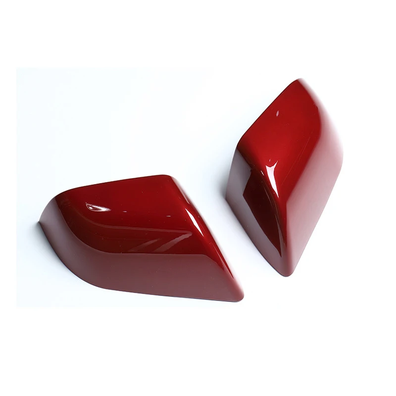 

For Tesla 2021-2024 Model Y Rear View Mirror Shell Replacement Cover Rearview Mirror Caps Replace Part red