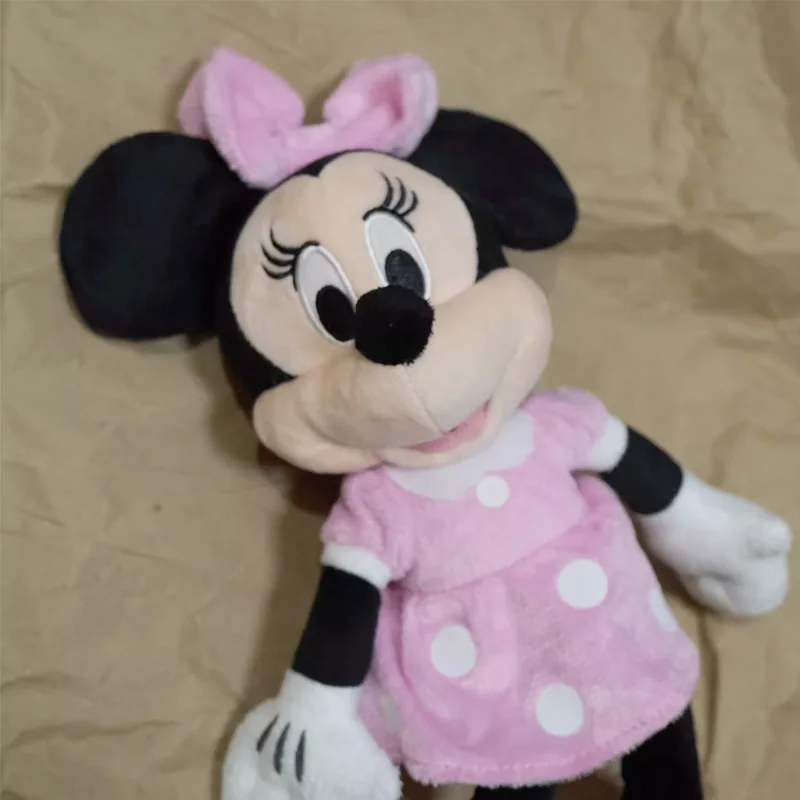 Kawaii Disney Mickey Minnie Mouse Action Figure Toys Anime Mickey Minnie Soft Dolls Desktop Cute Ornaments Gifts For Kids Girls