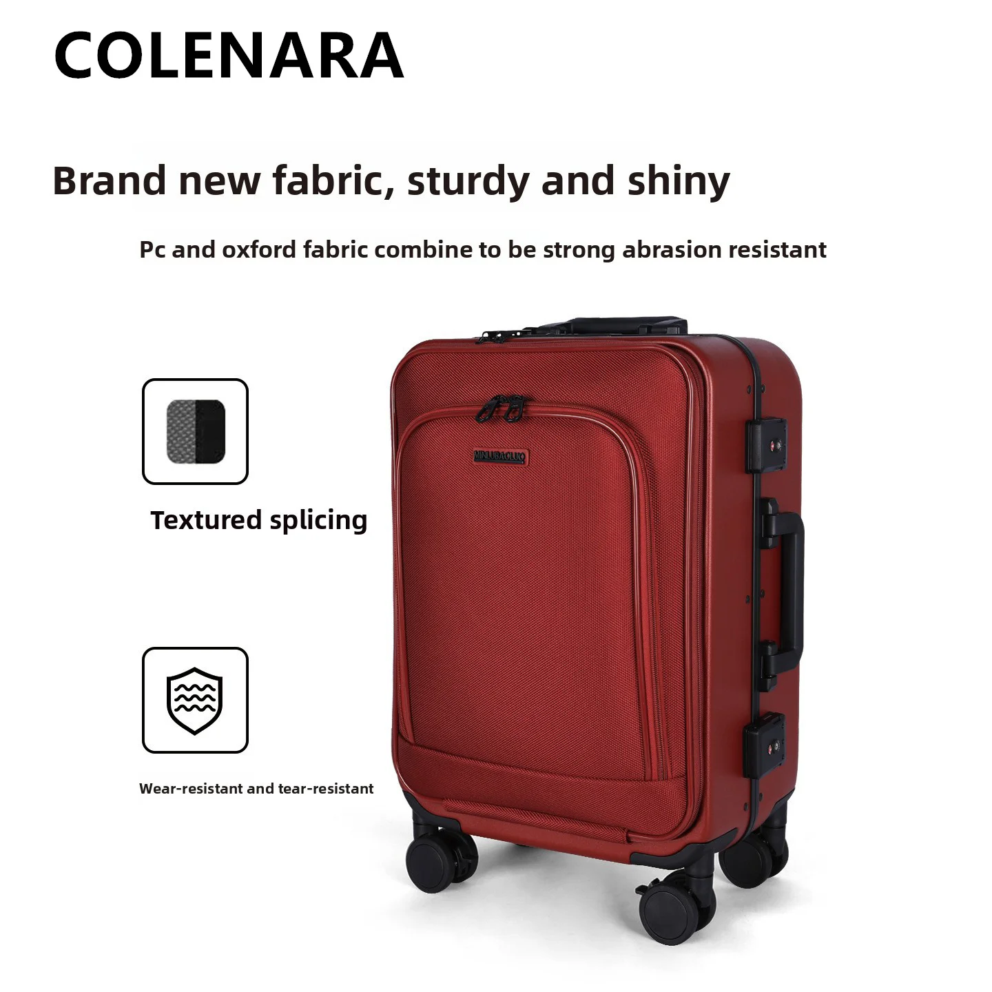 COLENARA Travel Suitcase Men's Business Boarding Box 20