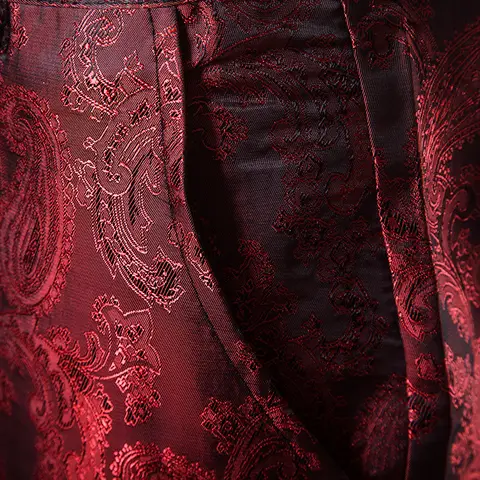 नए पुरुषों के बिजनेस जैक्वार्ड सूट पैंट काले / लाल / बैंगनी / नेवी फैशन पुरुष शादी पार्टी ड्रेस पतली पतलून 10 best sales हल्के बैंगनी रंग की पैंट - №9