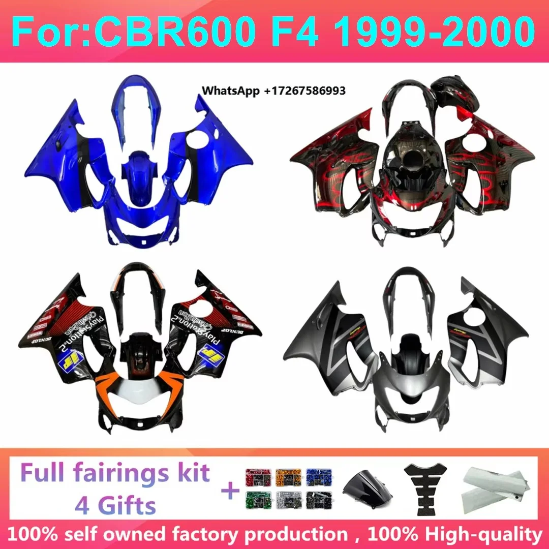 Motorcycle Mold Full Fairing Kit Fit for H0N DA CBR600F4 CBR600 CBR600F F4 1999 2000 99 00 Bodywork Body Fairings Kits