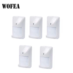 Wofea Sensor infrarrojo PIR con cable, Detector de movimiento sin salida NC, 12V, sistema de alarma para el hogar