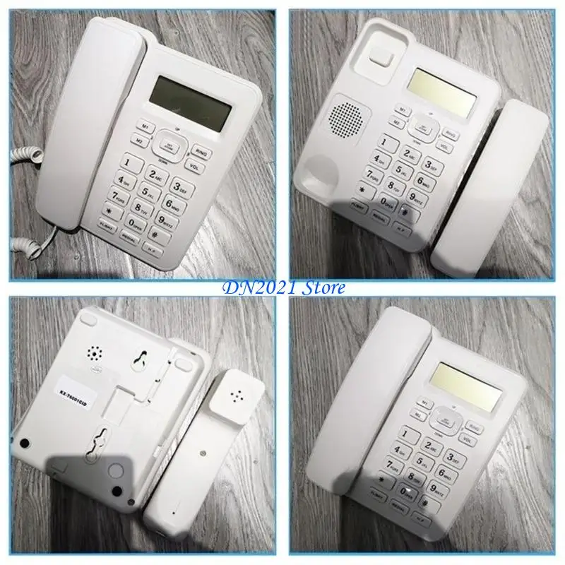 F3KE KX-6001CID English Telephone Fixed Landline Phone Caller Display Home Office No Need Battery Telephones Wall Mount