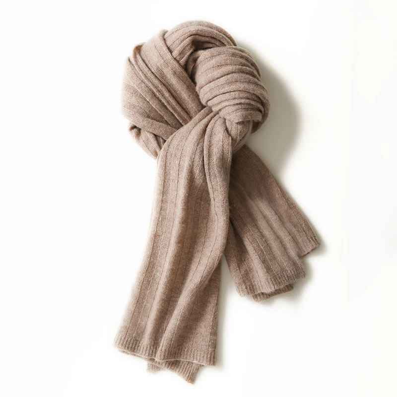 KOIJINSKY Women's versatile cashmere knit scarf for autumn and winter