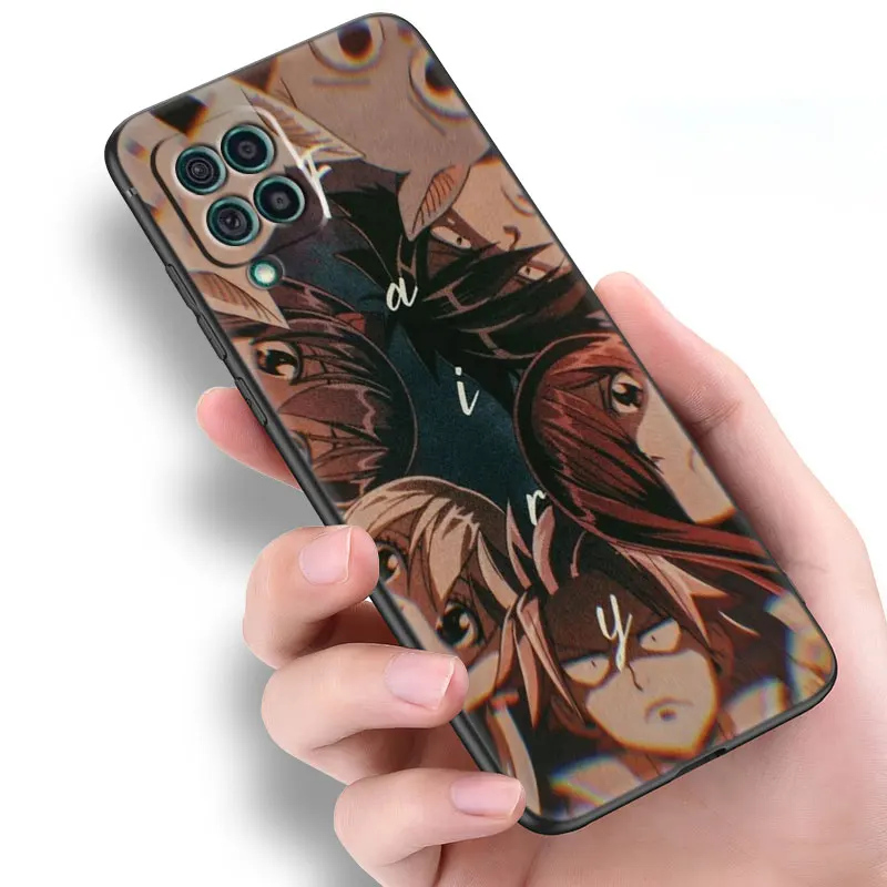 Anime Fairy Tail Black Phone Case For Samsung Galaxy A04S A12 A22 A32 A50 A51 A70 A71 A73 5G A03 Core A20E A21S A31 A41 Cover