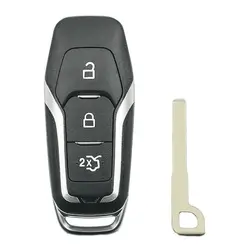 Remote 3 Buttons Car Key Shell Case Smart Blade Fob Case Cover For Ford Edge Mondeo S-Max Galaxy Mustang Car Accessories