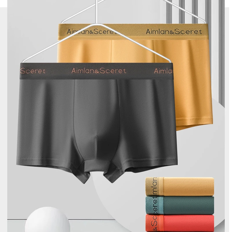 กางเกงในบ็อกเซอร์ผู้ชายขนาดใหญ่3ชิ้น/เซ็ตกางเกงบ็อกเซอร์กางเกงบ็อกเซอร์แนวสปอร์ตกางเกงบ็อกเซอร์ใส่ celana dalam segi empat สำหรับผู้ชายของขวัญ