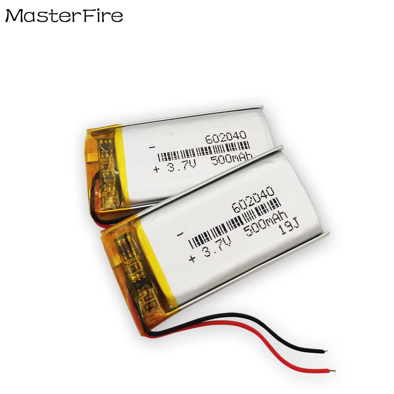 4ชิ้น 602040   500mah 3.7V แบตเตอรี่ลิเธียมโพลิเมอร์สําหรับ Walkie-Talkies เกมคอนโซลของเล่นอิเล็กทรอนิกส์ Li-polymer แบตเตอรี่