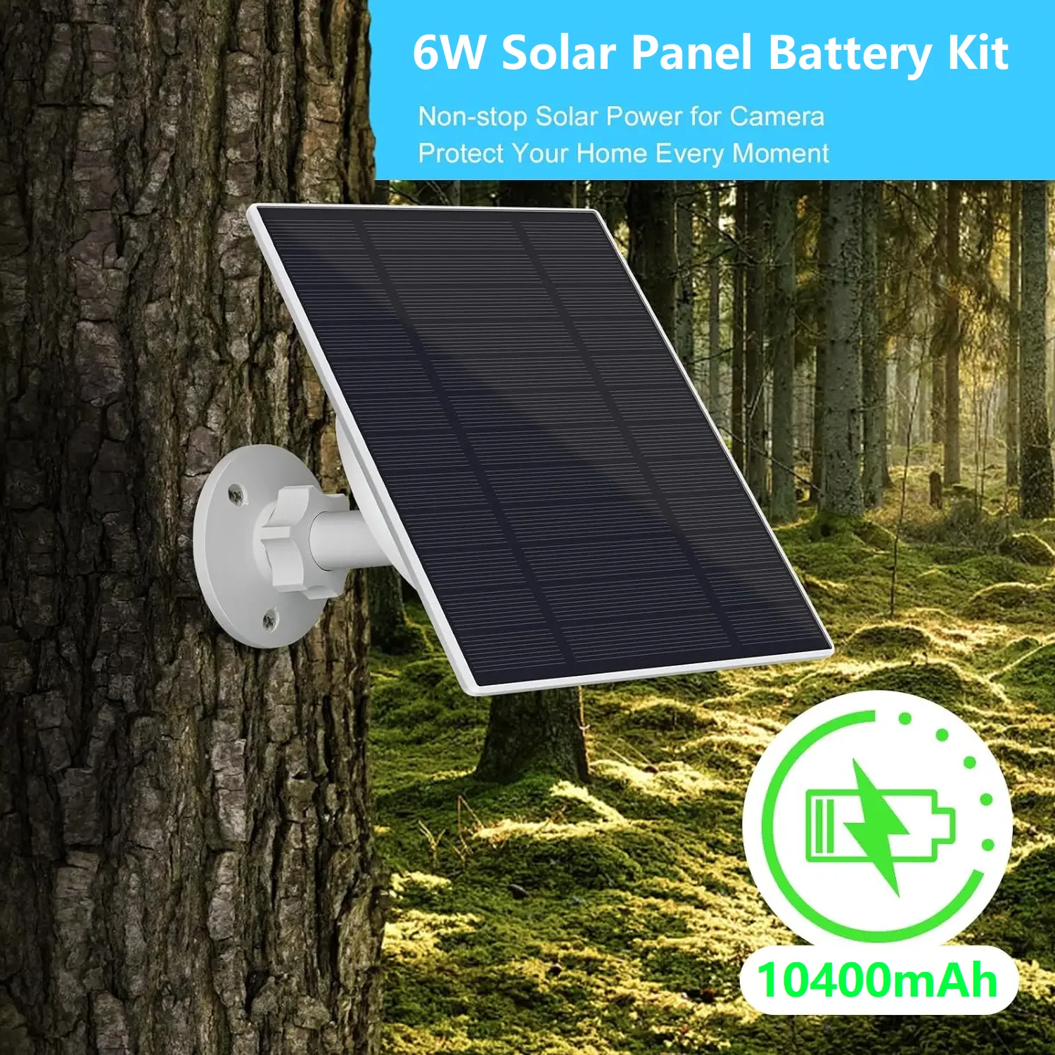 Waterproof 12V Mini Solar Panel Built-in Battery 3m Cable Charged Outdoor 6W Rechargeable Solar Panel 5V USB For Phone/IP Camera