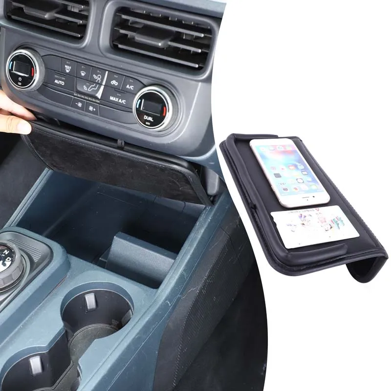 

1piece set For Ford Maverick 2022-2026+ black car central control protective cover car interior modification accessories