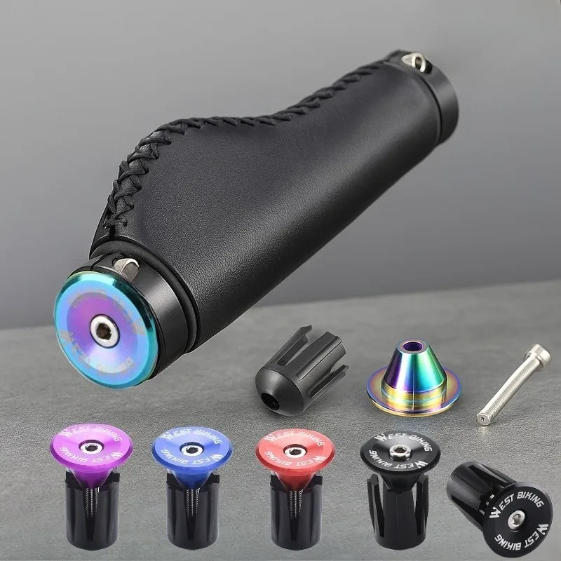 

MTB Road Bike Handlebar End Plugs Aluminum Alloy Bar End Cap BMX Grip Multi-color Cover Bicycle Accessory