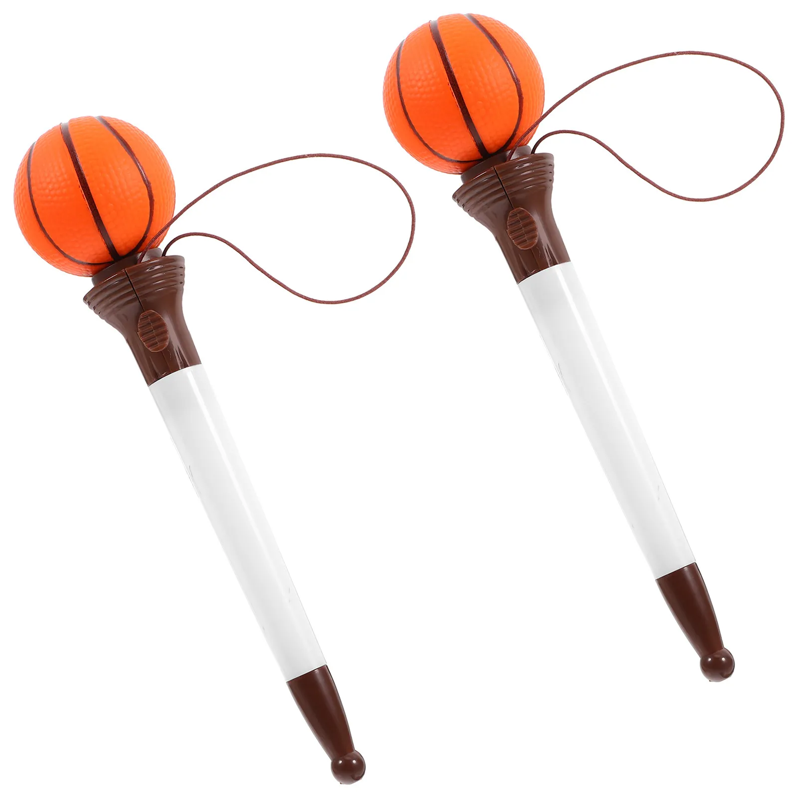 

2Pcs Basketball Bounce Pens Cute Portable Ink Pens Creative Lightweight Writing Accessories Supply for Kids Students