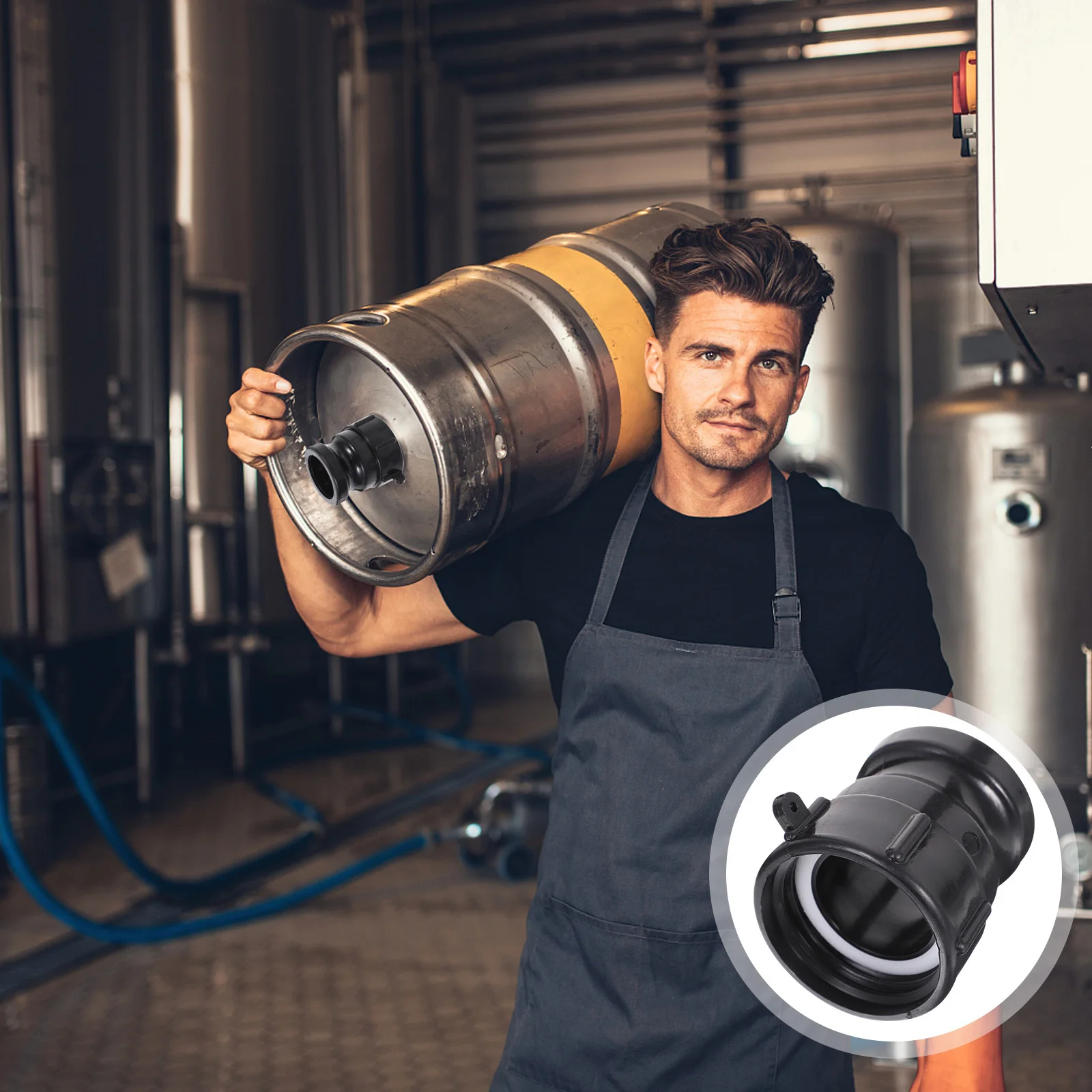 

2 Inch Cam Fitting Npt Quick Release Connector for Ibc Tote Hose Adapter Plastic Camlock Coupling Water Tank Drain Groove