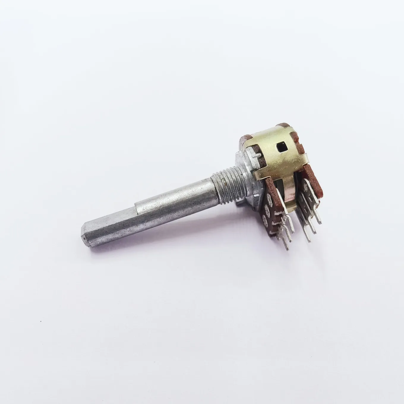 Original New 100% dual A50K C100K stepper sound amplifier volume potentiometer handle length 35MM 6pin (SWITCH) - Image 5