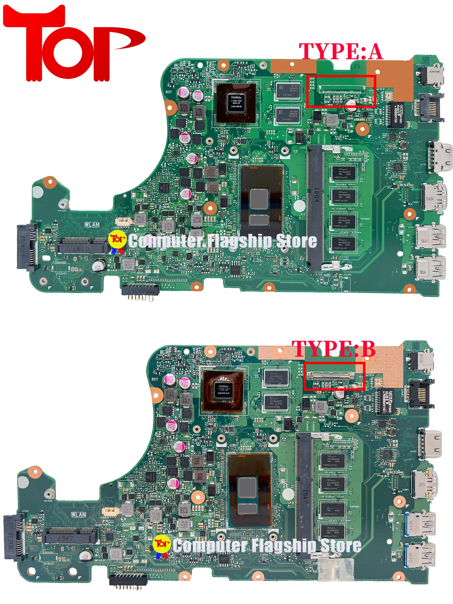 X555UJ Laptop Motherboard For ASUS X555U X555UB X555UQ X555UA A555U F555U K555U A555UJ F555UJ I3 I5 I7 4GB GT920 GT940 Mainboard