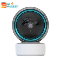 Glomarket Indoor Security 2mp Motion Detection Mini Camera Tuya Smart App Control PTZ Baby Monitor Camera Work With Google Alexa