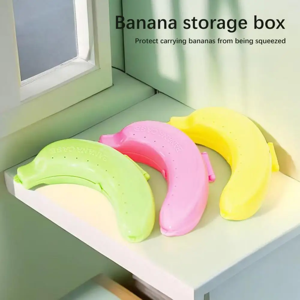 Anti-squeeze Banana Protector Portable PP Banana Box School Outing Picnic Organizer Office Fruit Storage Box Keep Fruit Fresh