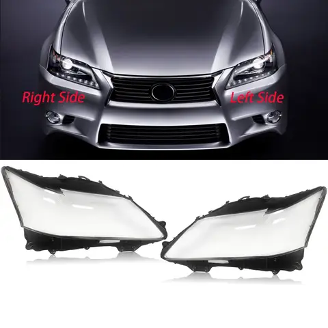 Head lamps Shade For Lexus GS Series GS350 GS450H 4-Door 2013 2014 2015 Left Right Front Headlight Lens Cover Replace Shell 8 best sales headlight lens replacement - №5