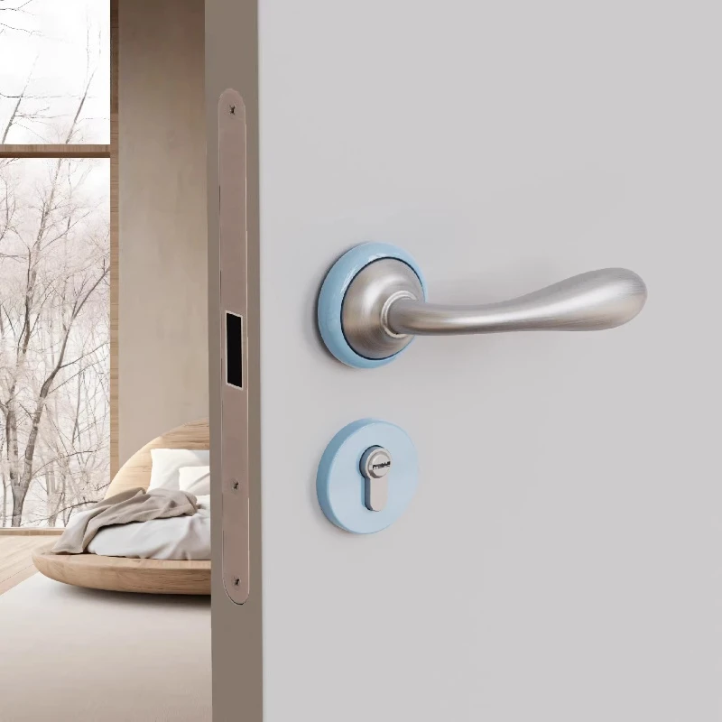 Cute Colorful Kids Room Lock Dopamine Style Wooden Latch Silent Magnetic Handle Children Bedroom Furniture Hardware Supply