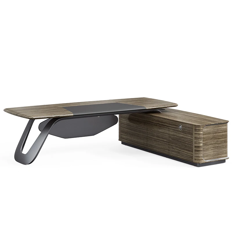 

Элитная офисная мебель: L-образный стол для руководителя, современный президентский офисный стол, мебель для кабинета генерального директора