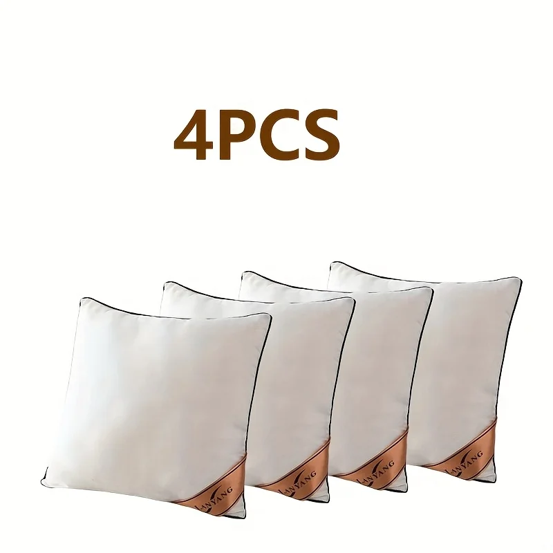 4 Packs of High-Quality Luxury High-Rebound Throw 45*45Pillows, Sofa Cushions, Premium Home Pillow Throw Pillows for Cars Sofas
