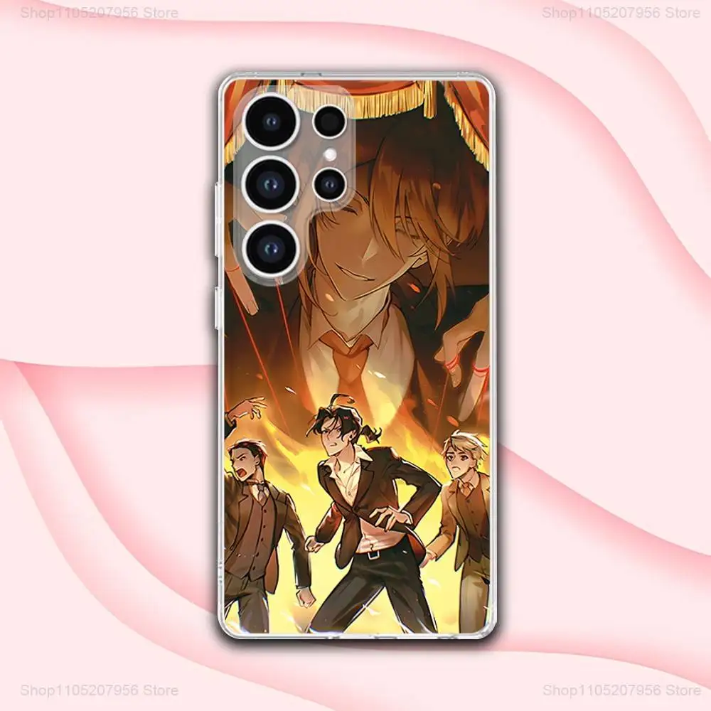 M-Moriarty Comics P-Patriot Phone Case For Samsung A30,71,51,S9,10,20,Ultra,FE,Lite,S25,24,22,23,21,PIus,Transparent, Silicone