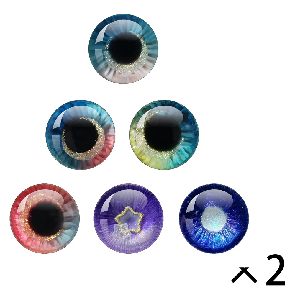 Blyth BJD DOLL Eyes 10MM-40MM Glass Eye Round Dragon Cat Eyes Pupil Glass DIY Accessories Chips Suitable For Blyth The Doll