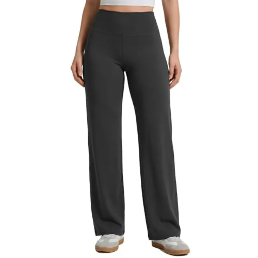 

Straight Wide Leg Yoga Pants for Women High Waist Loose Stretch Athletic Work Pants Casual Lounge