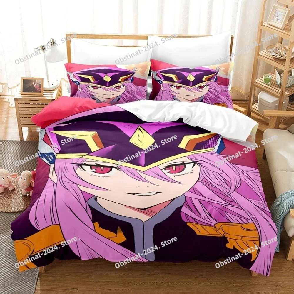 3D Anime Chained Soldier Bedding Set Printed Bed Set Duvet Cover Sheet Pillowcase Bed Soft Quilt Cover Full Queen King Size
