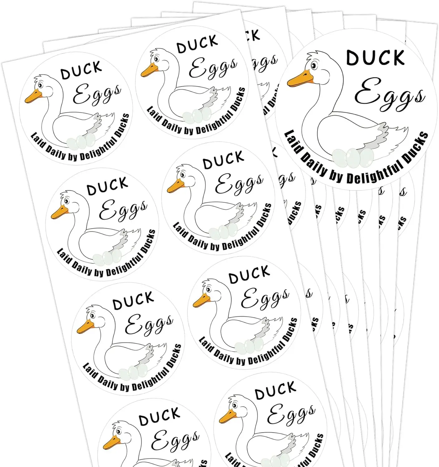 Chicken Quail Duck Eggs Carton Stickers 2 inch Farm Fresh Eggs Carton Labels Egg Packaging Handling Instructions Stickers 160pcs