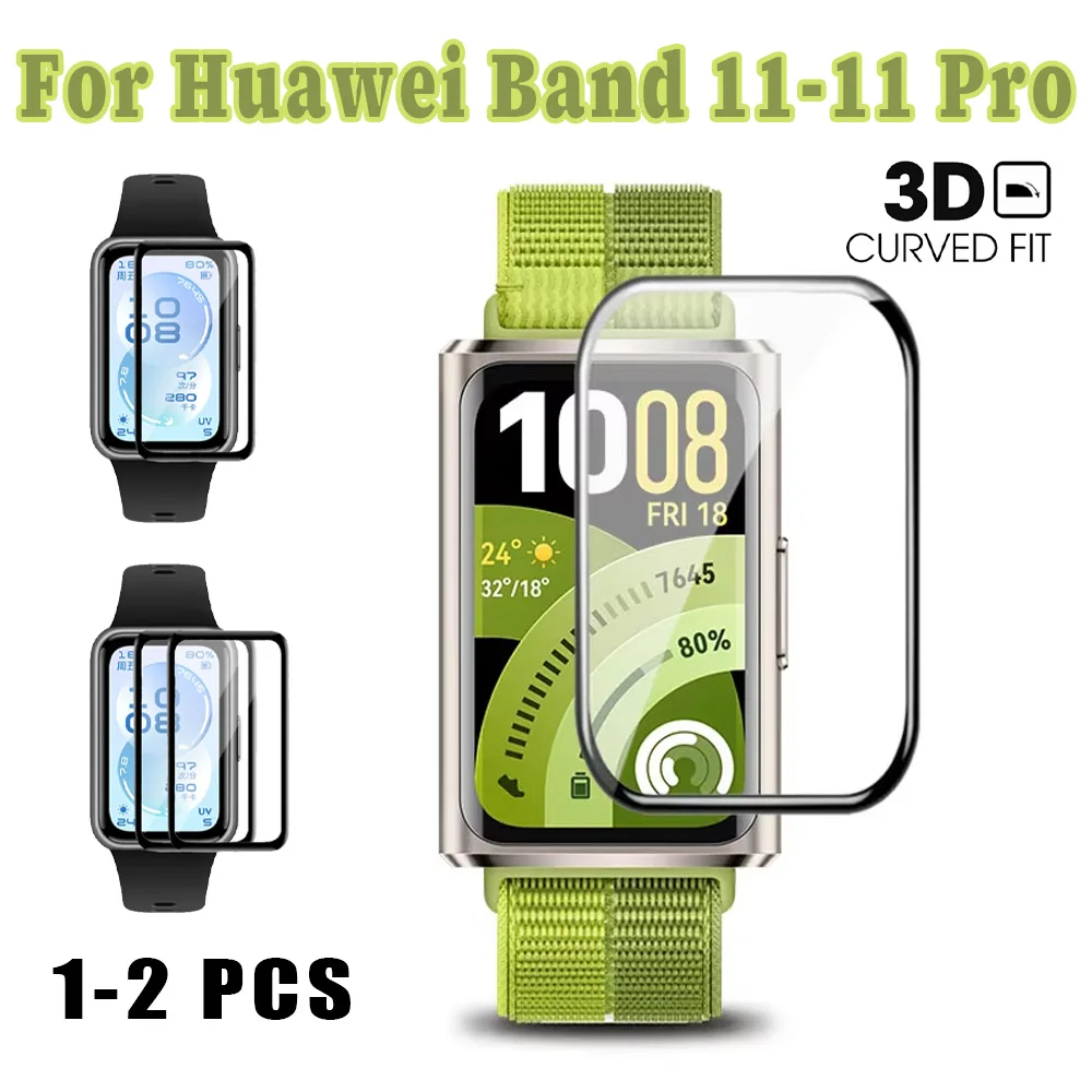 1-2 Pieces Complex Film For Huawei Band 11/11 Pro Smartwatch Accessories High Definition Screen Protector For Huawei Band 11 Pro