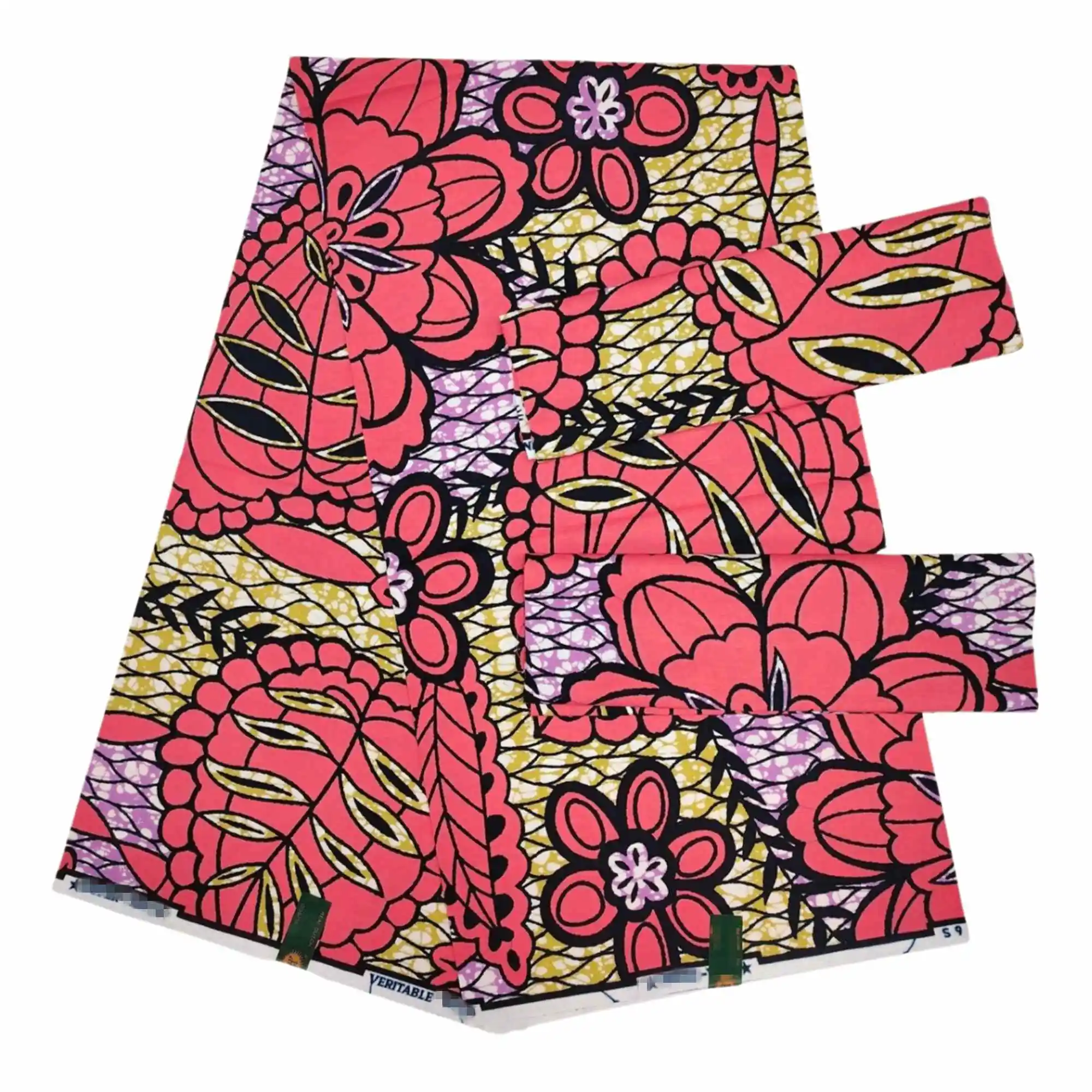 Veritable Super V Real Wax Guaranteed Wax Prints Real Dutch Hollandais Loincloth African Dress 100% Cotton Fabric 6 Yards Batik