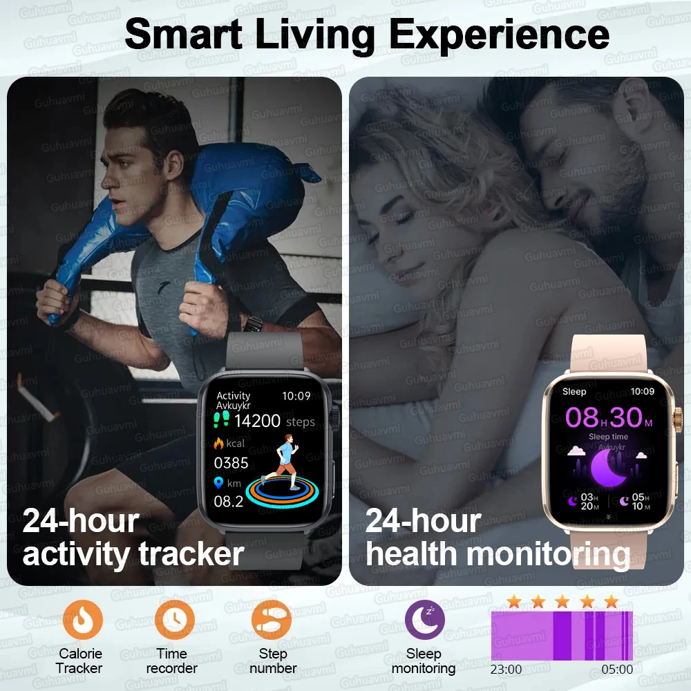 New For Xiaomi Bracelet NFC Smart Watch Men Women 1.85 inch AMOLED Screen 100+Sport Modes Bluetooth Call Waterproof Smartwatches