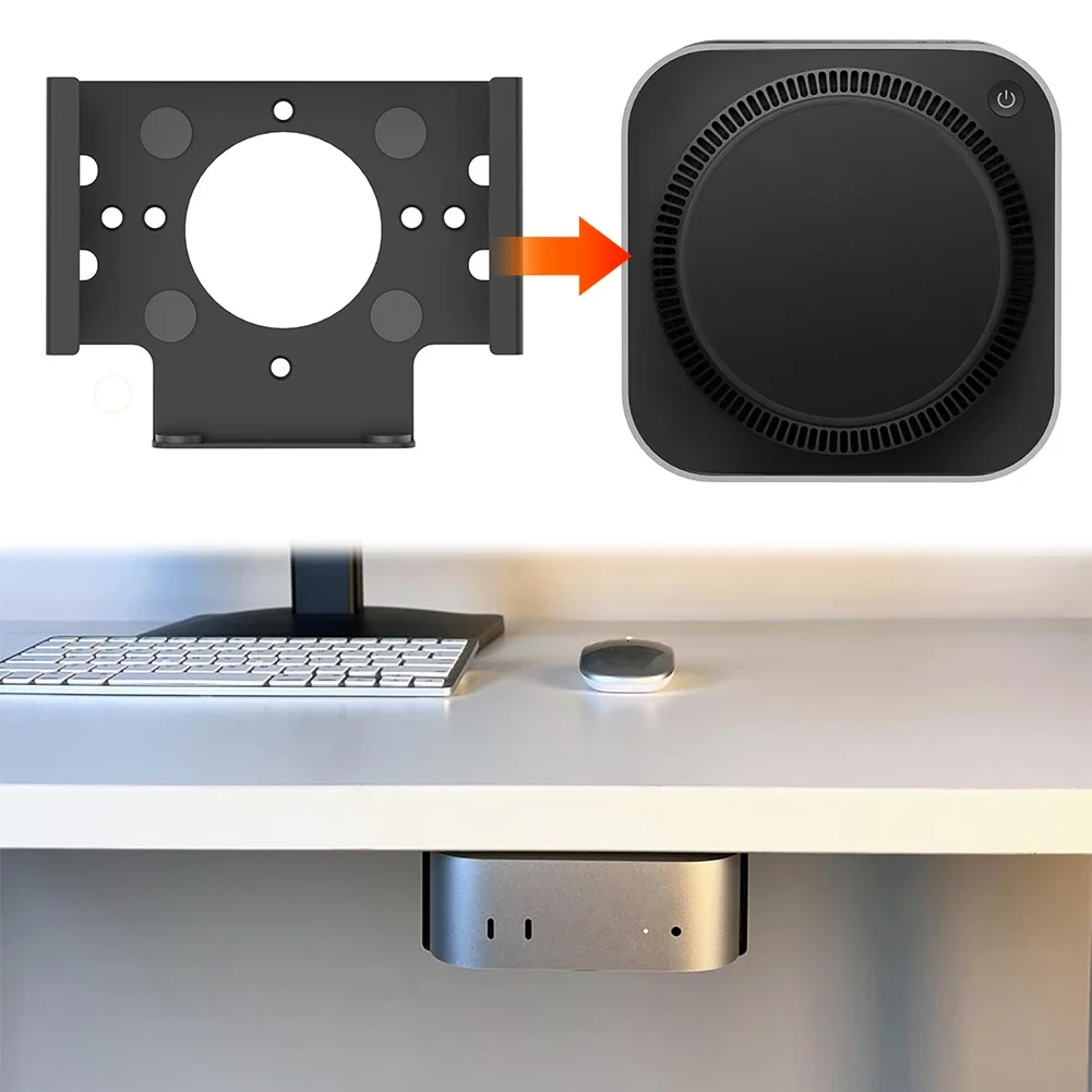 Under Desk Mount Metal Mount Holder Bracket Monitor Mount Holder Accessories for Mac Mini M4/M4 Pro 2024