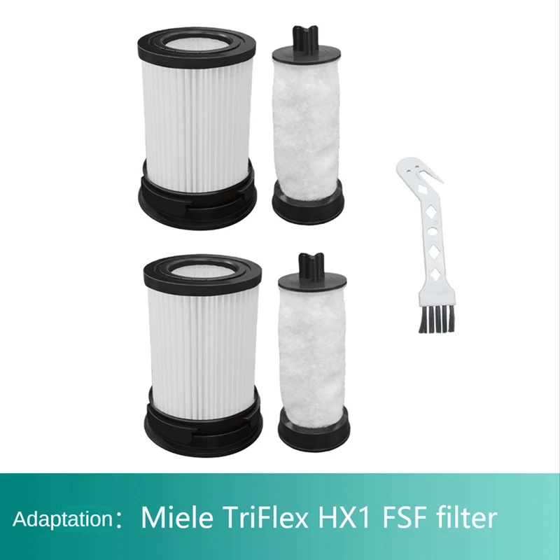 2Pcs Hepa Filter For Miele Triflex HX1 FSF 11385020 9178017731 Vacuum Cleaner Replacement Spare Cleaning Filter