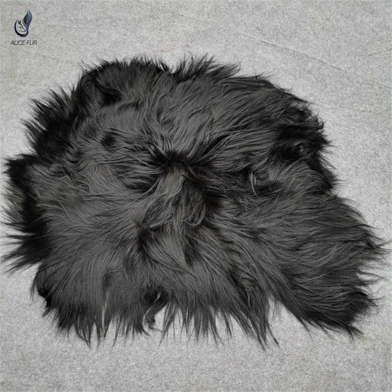 

Natural Angora Goat Skin Rug Goat Hide Straight Long Hair Goatskin Pelt Goat Skin