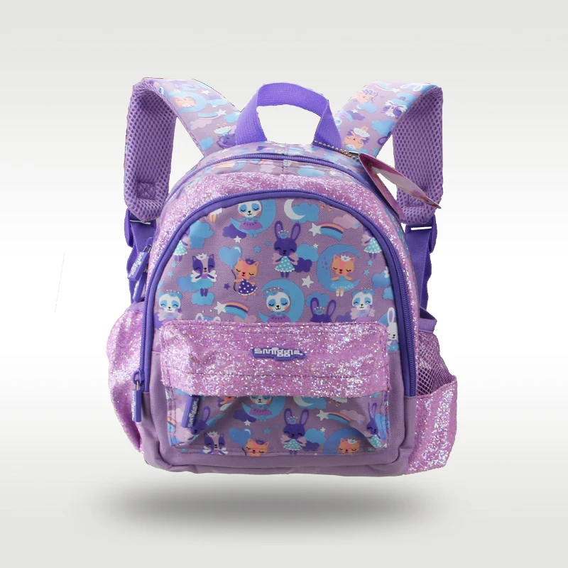 stralian Smiggle new genuine girl schoolbag cute purple rabbit small schoolbag kindergarten boy backpack 11 inches