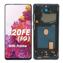 For Samsung Galaxy S20 FE 5G Screen Replacement LCD Display Digitizer Touch Screen Full Assembly With Frame For G781B G781U G781