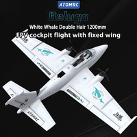 Atomrc Fixed Wing Model FPV C1200 Beluga Twin Engine Time Travel Aircraft Flight Remote Control Diy Toy Model